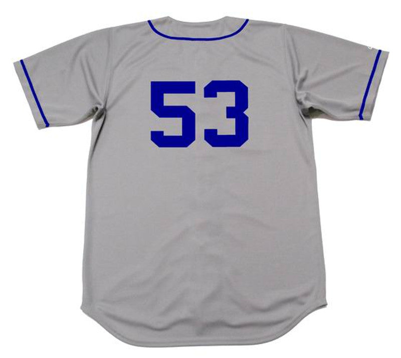 Don Drysdale Brooklyn Dodgers 1957 Cooperstown Away Baseball Stitched Jersey jersey front view
