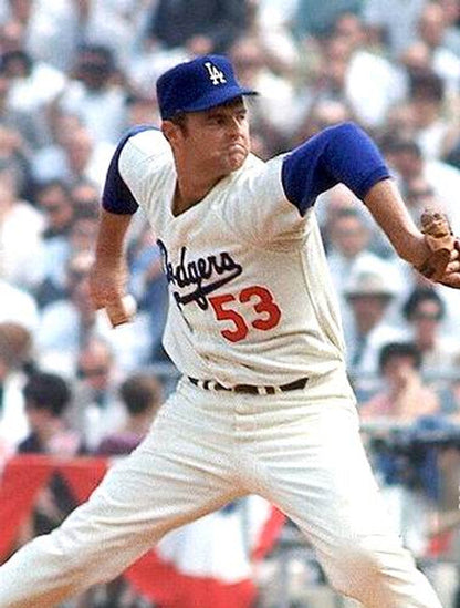 Los Angeles Dodgers Don Drysdale 1960s Cooperstown MLB jersey front view