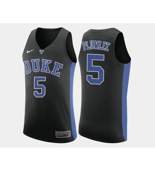 Duke Blue Devils 5 Mason Plumlee Black Alternate College Basketball Jersey stitched retro jersey