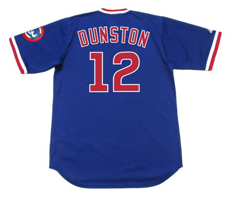 Chicago Cubs Shawon Dunston Cooperstown MLB jersey front view