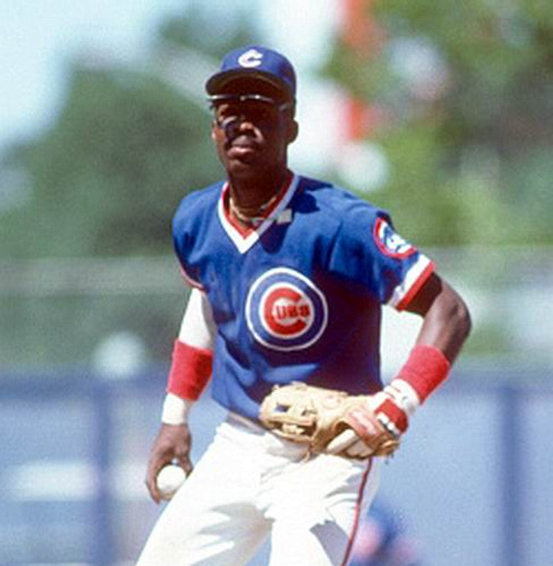 Chicago Cubs Shawon Dunston Cooperstown MLB jersey front view