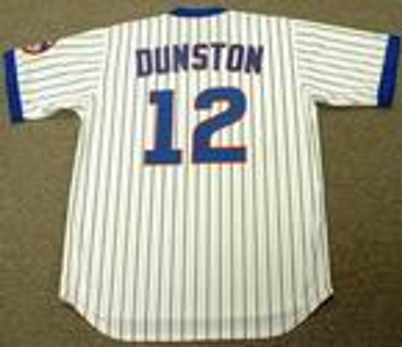 Chicago Cubs Shawon Dunston Cooperstown MLB jersey front view