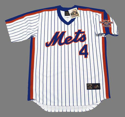 New York Mets Lenny Dykstra Cooperstown MLB jersey front view