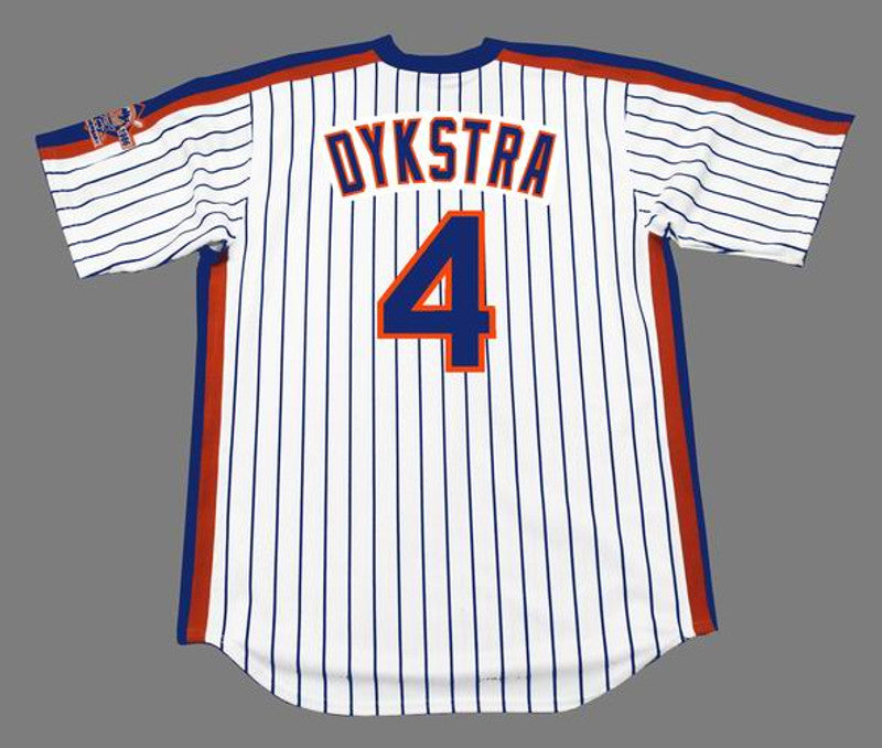New York Mets Lenny Dykstra Cooperstown MLB jersey front view