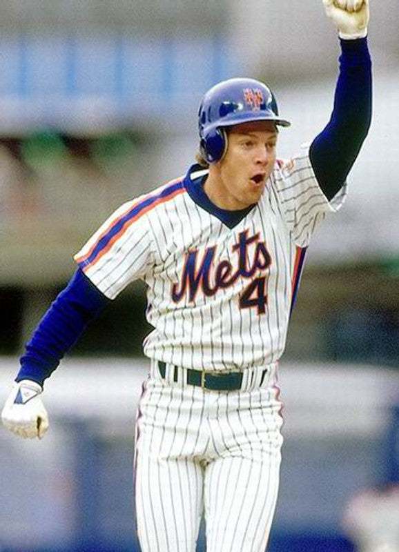 New York Mets Lenny Dykstra Cooperstown MLB jersey front view