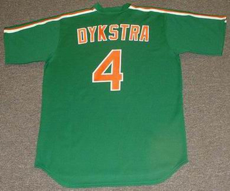 New York Mets Lenny Dykstra Cooperstown St Pattys MLB jersey front view