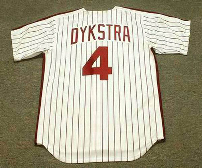 Philadelphia Phillies Lenny Dykstra Cooperstown MLB jersey front view