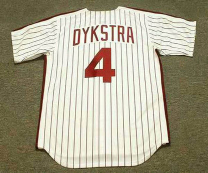 Philadelphia Phillies Lenny Dykstra Cooperstown MLB jersey front view