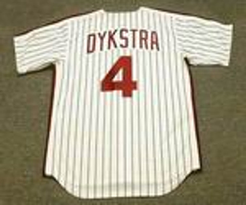 Philadelphia Phillies Lenny Dykstra Cooperstown MLB jersey front view