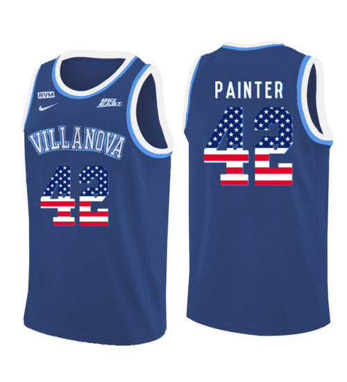Villanova Wildcats 42 Dylan Painter College Basketball Jersey Blue 5471 | Stitched Jersey RTJS 6277