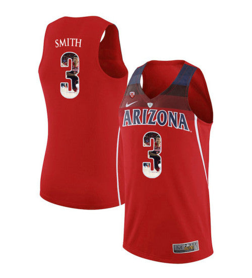 Arizona Wildcats 3 Dylan Smith College Basketball Jersey Red 6181 | Stitched Jersey RTJS 5567