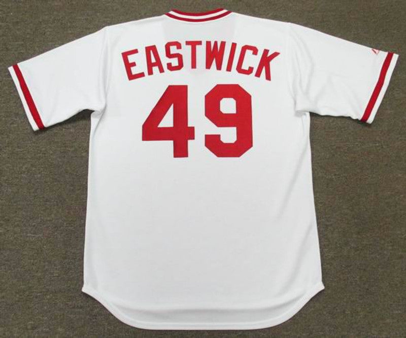 Cincinnati Reds Rawly Eastwick Cooperstown MLB jersey front view