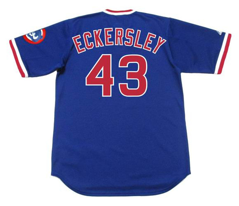 Chicago Cubs Dennis Eckersley Cooperstown MLB jersey front view
