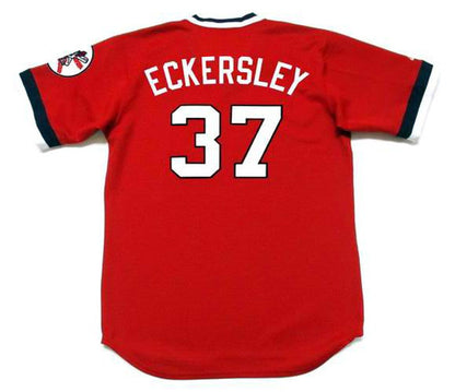 Cleveland Indians Dennis Eckersley Cooperstown MLB jersey front view
