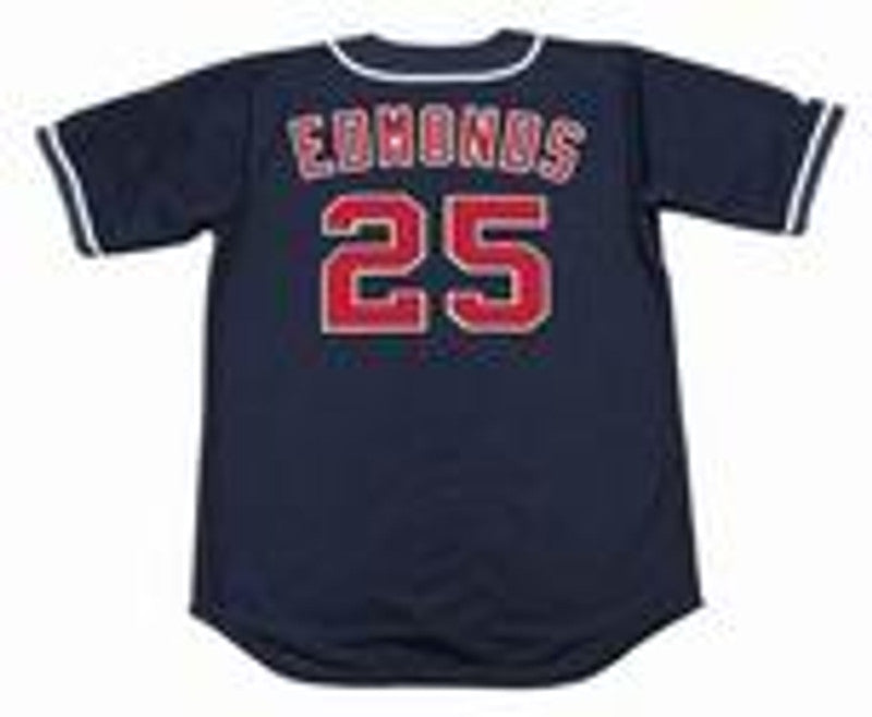 Jim Edmonds California Angels 1995 Throwback Alternate Baseball Stitched Jersey jersey front view