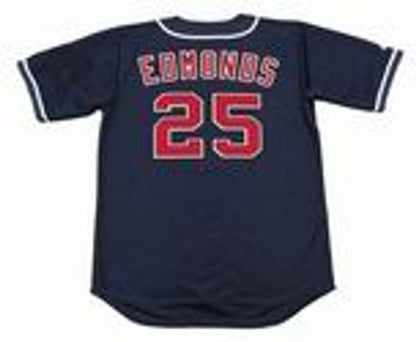 Jim Edmonds California Angels 1995 Throwback Alternate Baseball Stitched Jersey jersey front view