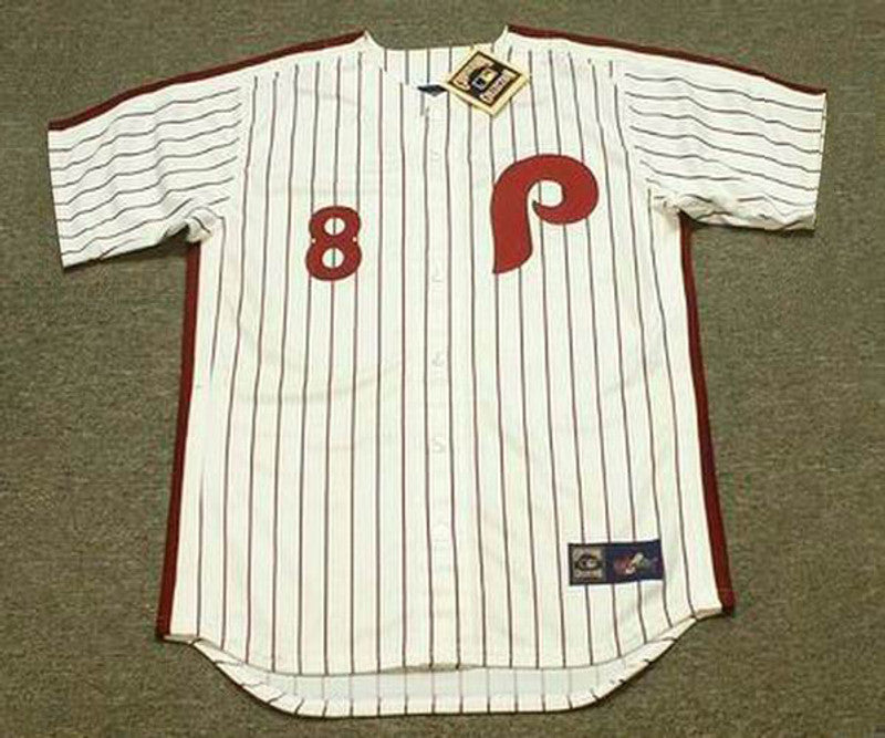 Philadelphia Phillies Jim Eisenreich 1990s Cooperstown MLB jersey front view