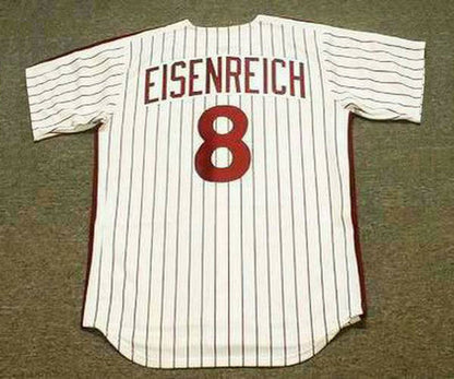 Philadelphia Phillies Jim Eisenreich 1990s Cooperstown MLB jersey front view
