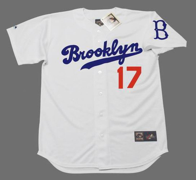 Carl Erskine Brooklyn Dodgers Cooperstown Throwback Baseball Jersey jersey front view