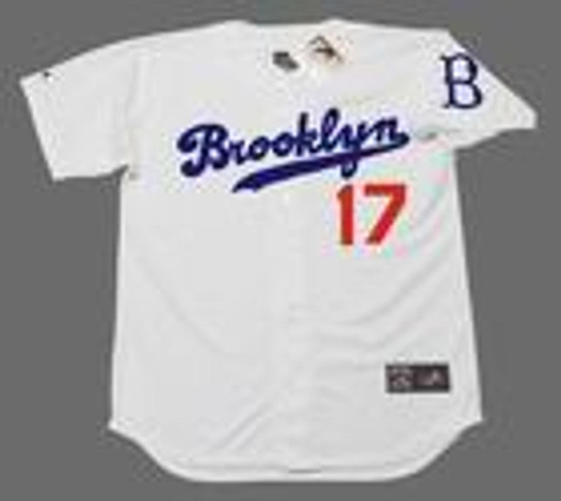 Carl Erskine Brooklyn Dodgers Cooperstown Throwback Baseball Jersey jersey front view