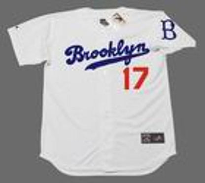 Carl Erskine Brooklyn Dodgers Cooperstown Throwback Baseball Jersey jersey front view