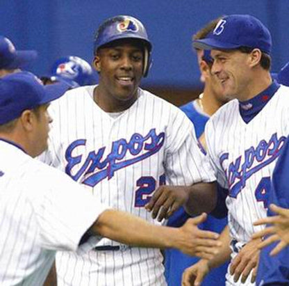 Montreal Expos 1990s Name Number MLB jersey front view