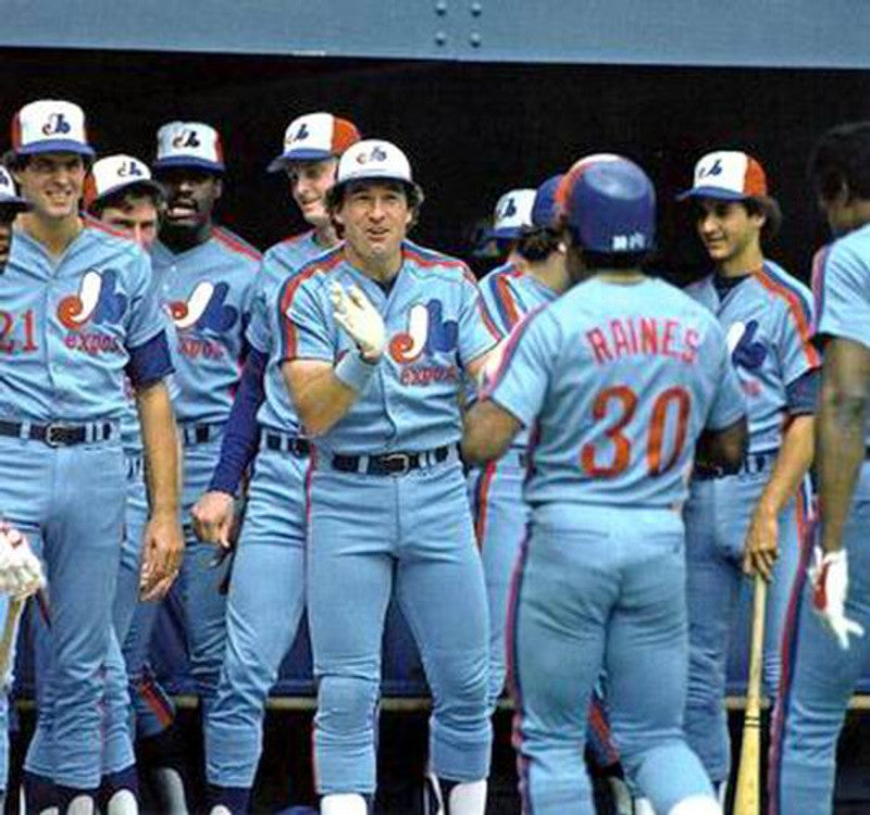 Montreal Expos 1980s Cooperstown Name Number MLB jersey front view