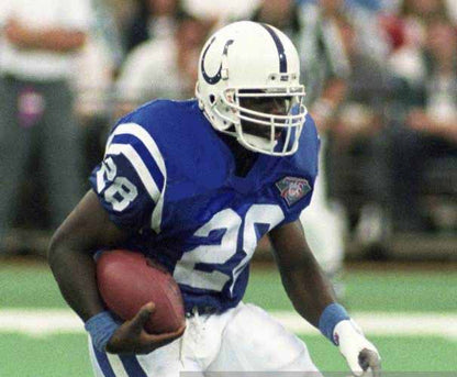 Indianapolis Colts Marshall Faulk NFL jersey front view