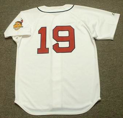 Cleveland Indians Bob Feller Cooperstown MLB jersey front view