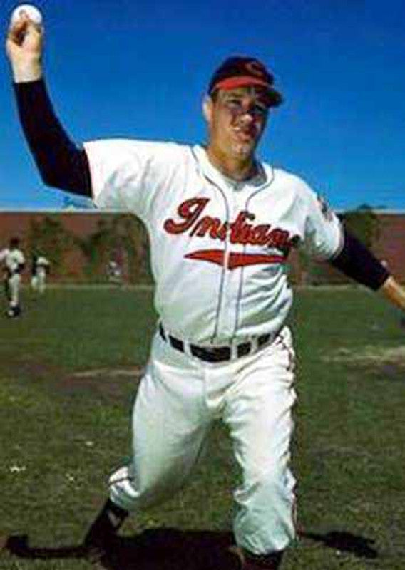 Cleveland Indians Bob Feller Cooperstown MLB jersey front view