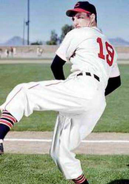 Cleveland Indians Bob Feller Cooperstown MLB jersey front view