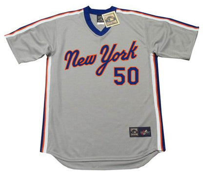 New York Mets Sid Fernandez Cooperstown MLB jersey front view