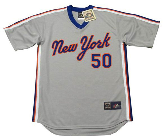 New York Mets Sid Fernandez Cooperstown MLB jersey front view