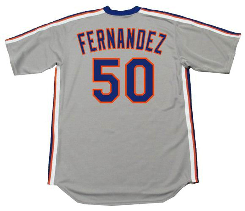 New York Mets Sid Fernandez Cooperstown MLB jersey front view