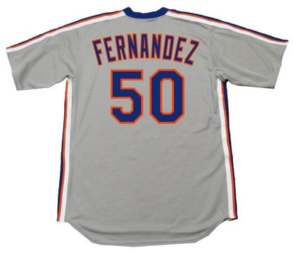 New York Mets Sid Fernandez Cooperstown MLB jersey front view