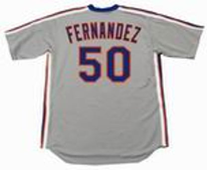 New York Mets Sid Fernandez Cooperstown MLB jersey front view