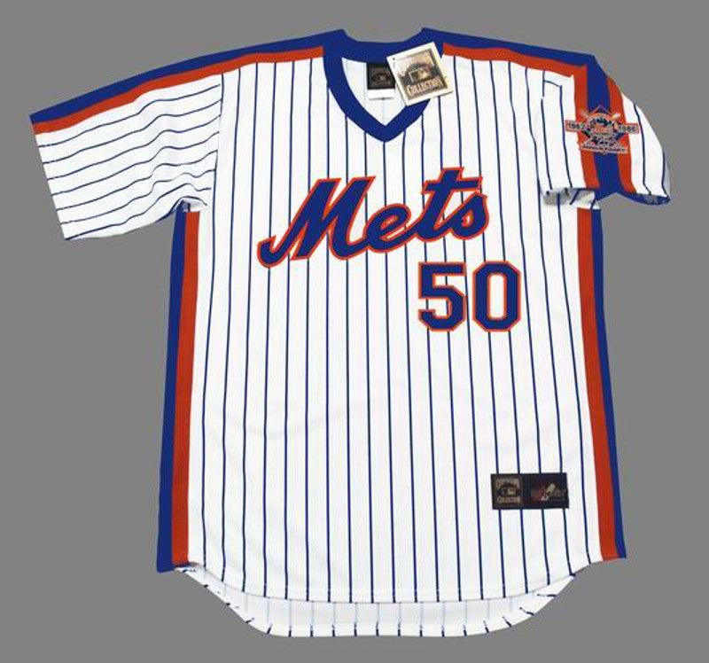 New York Mets Sid Fernandez Cooperstown MLB jersey front view