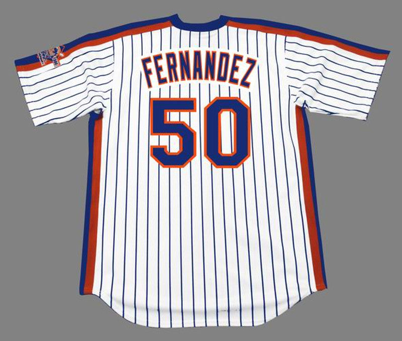 New York Mets Sid Fernandez Cooperstown MLB jersey front view