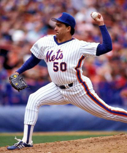 New York Mets Sid Fernandez Cooperstown MLB jersey front view