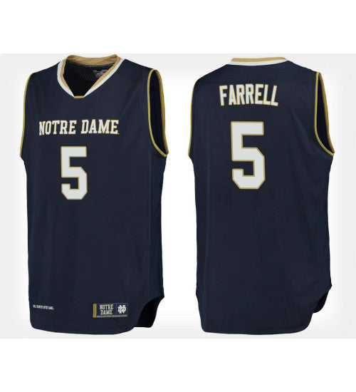 Notre Dame Fighting Irish 5 Matt Farrell Navy Home College Basketball Jersey | Stitched Jersey RTJS 7818