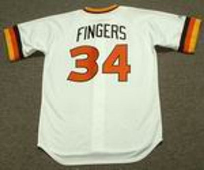 San Diego Padres Rollie Fingers Cooperstown MLB jersey front view
