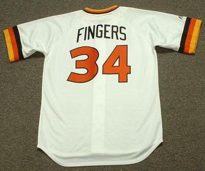 San Diego Padres Rollie Fingers Cooperstown MLB jersey front view