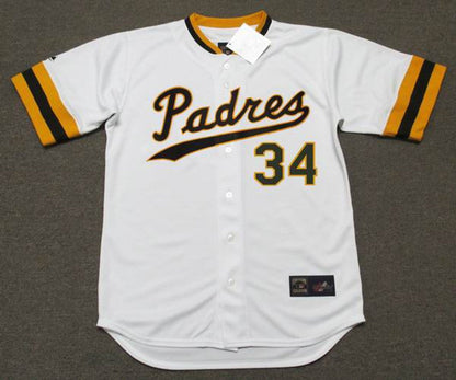 San Diego Padres Rollie Fingers 1970s Cooperstown MLB jersey front view