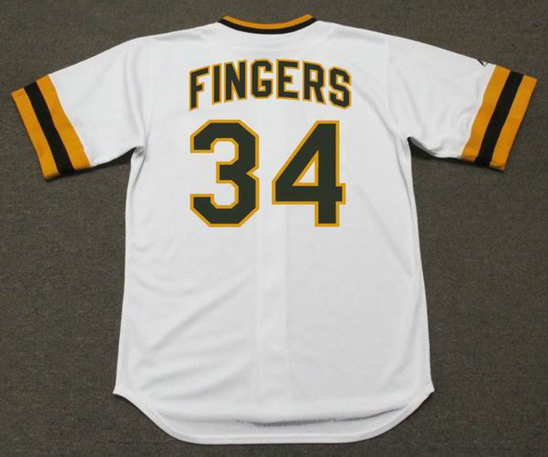 San Diego Padres Rollie Fingers 1970s Cooperstown MLB jersey front view