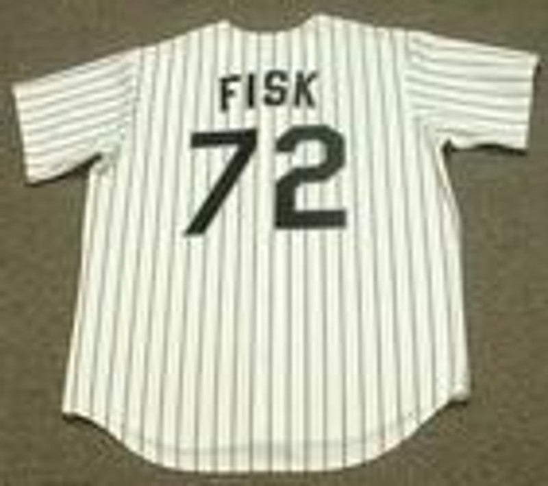 Chicago White Sox Carlton Fisk MLB jersey front view