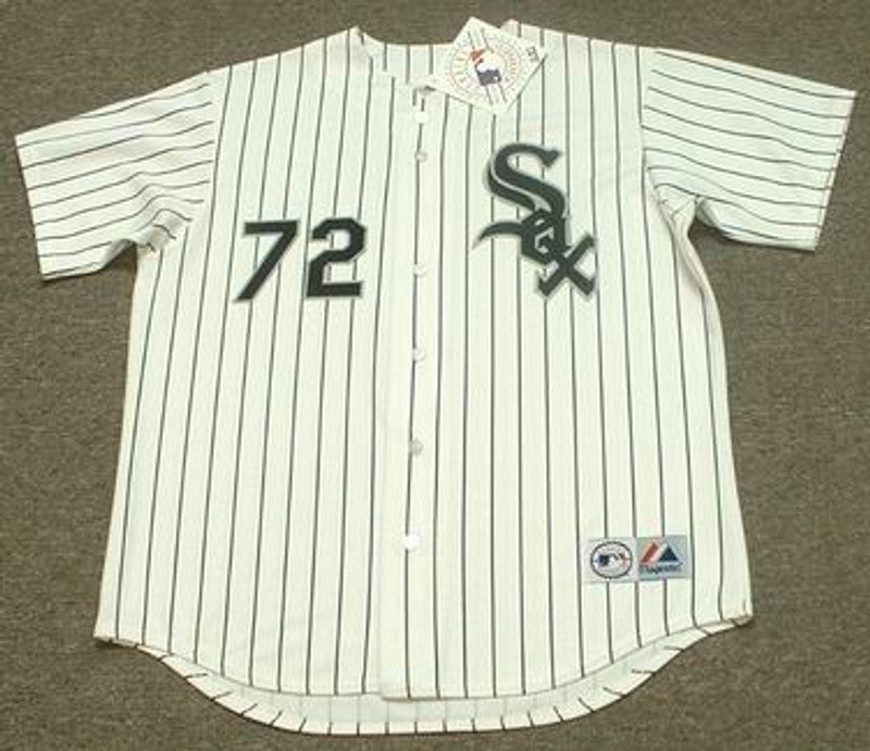 Chicago White Sox Carlton Fisk MLB jersey front view