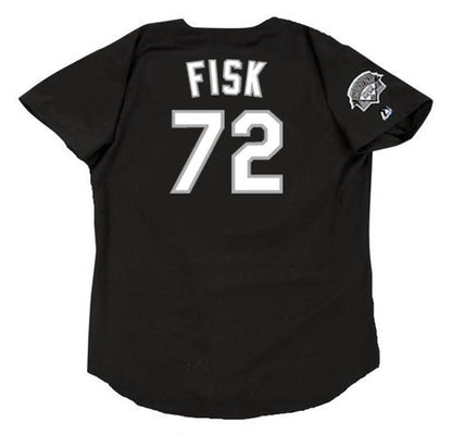 Chicago White Sox Carlton Fisk MLB jersey front view