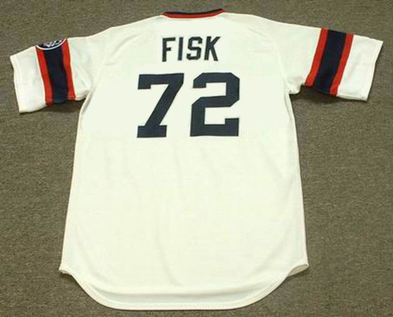 Chicago White Sox Carlton Fisk MLB jersey front view