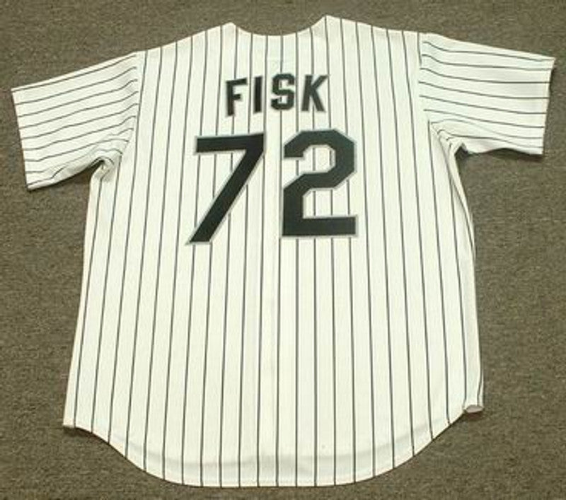 Chicago White Sox Carlton Fisk MLB jersey front view