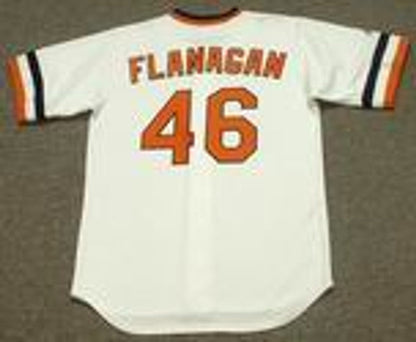 Baltimore Orioles Mike Flanagan Cooperstown MLB jersey front view